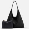 15.jpg Slouchy Vegan Suede Shoulder Bag, Hobo Tote - NOA