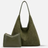 16.jpg Slouchy Vegan Suede Shoulder Bag, Hobo Tote - NOA