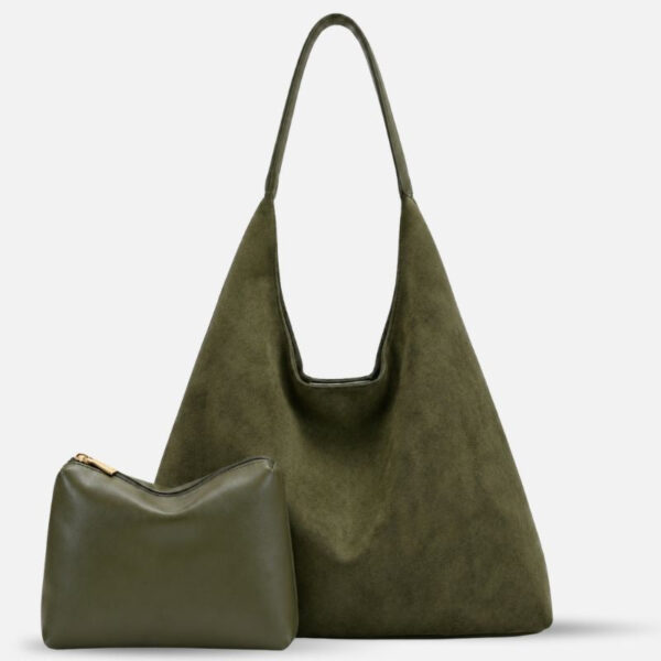 16.jpg Slouchy Vegan Suede Shoulder Bag, Hobo Tote - NOA