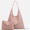 28_627f8709-a0bd-436c-85dd-fc4344d926ad.jpg Slouchy Vegan Suede Shoulder Bag, Hobo Tote - NOA