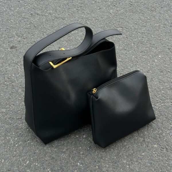 Hobo Shoulder Bag with Matching Pouch - ELARA