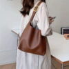Hobo Shoulder Bag with Matching Pouch - ELARA