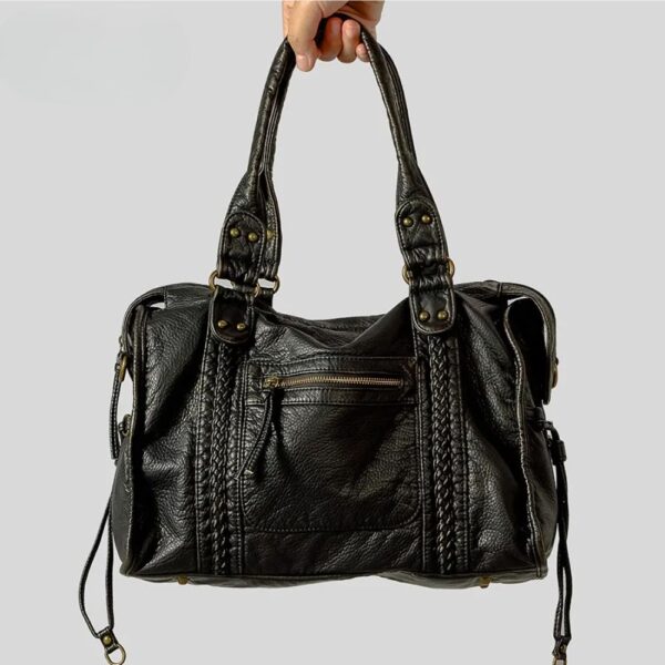 FREYA2.jpg Large Vintage Handbag, 13" Laptop Zip Tote - FREYA