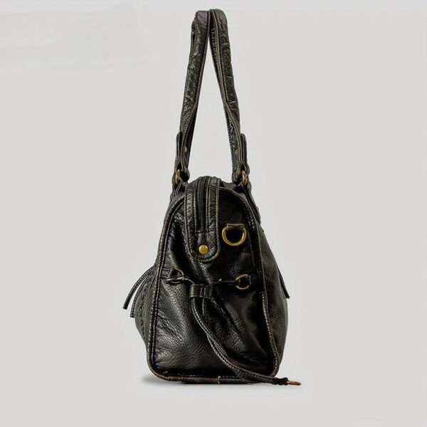 FREYA4.jpg Large Vintage Handbag, 13" Laptop Zip Tote - FREYA