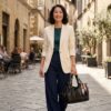 alma.jpg Large Slouchy Bowling Handbag for School & Work - ALMA