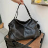 black_MILA.jpg Large Soft Handbag, 13" Laptop Tote Bag - MILA