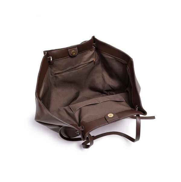 brown_open.jpg Large School & Work Tote Bag - SOHO