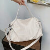 white.jpg Large Soft Handbag, 13" Laptop Tote Bag - MILA